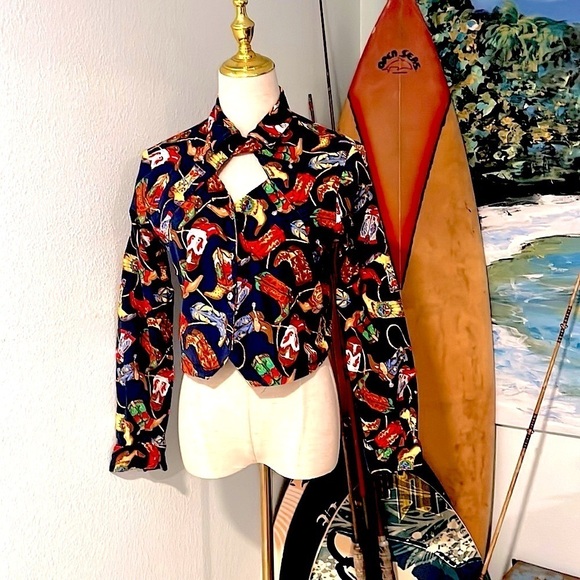 VTG Circle T,Cowboys Chic Button-Front Top, So Unique!Excellent Condition,Size S - Picture 6 of 11